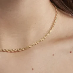 Collier Jerry Maille Corde Or Jaune