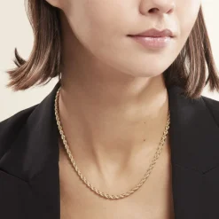 Collier Jerry Maille Corde Or Jaune