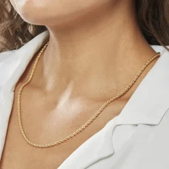 Collier Jerry Maille Corde Or Jaune