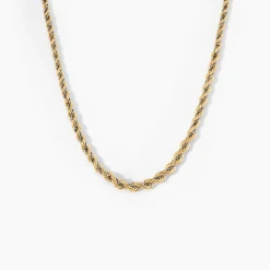 Collier Jerryenne Danilo Maille Corde Et Venitienne Or Bicolore