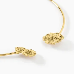 Collier Jonc Dyonis Acier Jaune