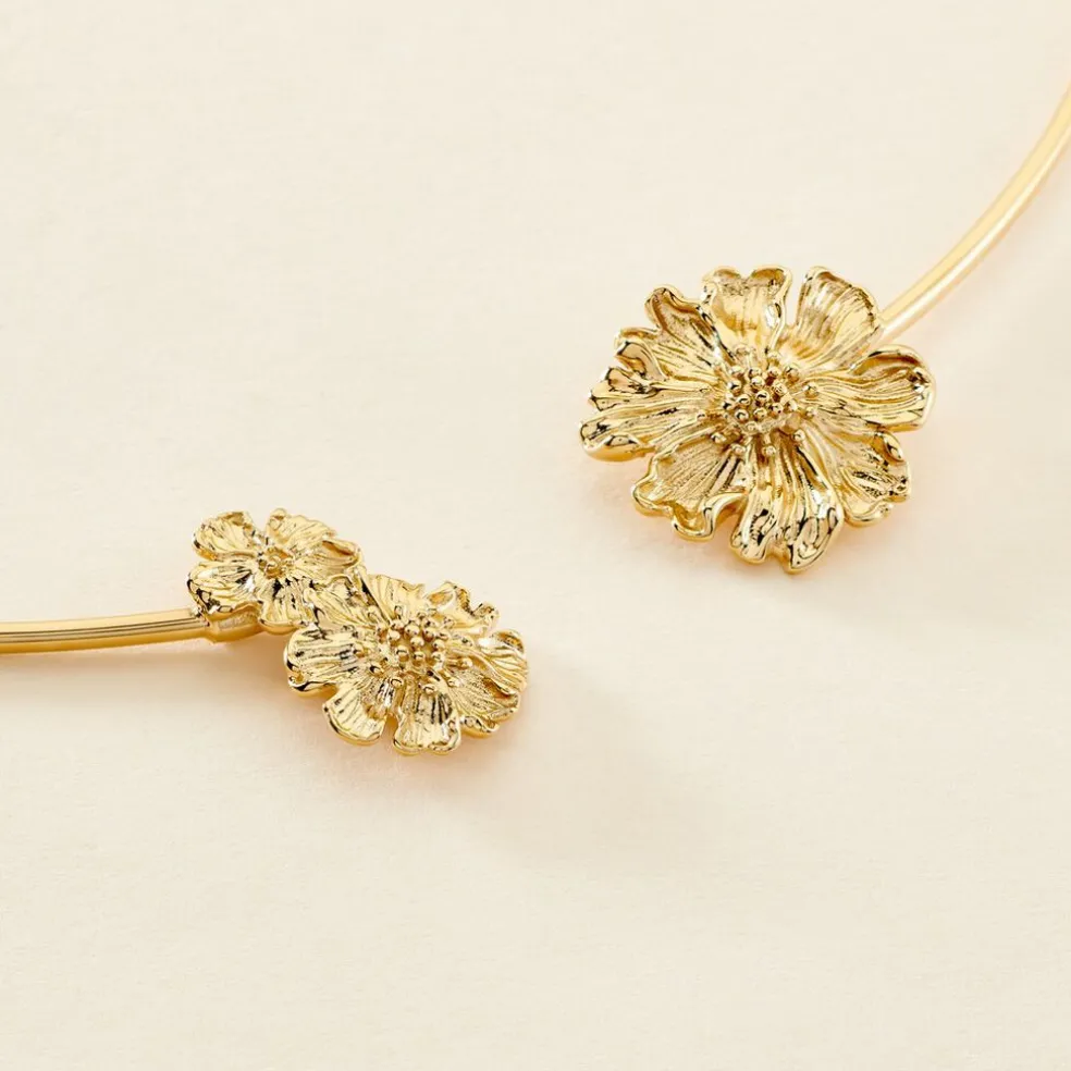 Collier Jonc Dyonis Acier Jaune