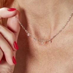 Collier Jonc Sebastia Argent Oxyde De Zirconium