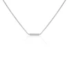 Collier Jordana Argent Blanc