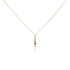 Collier Josephine Or Jaune Rubis