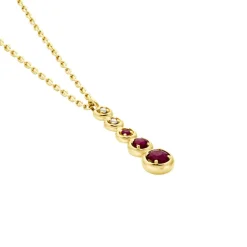 Collier Josephine Or Jaune Rubis