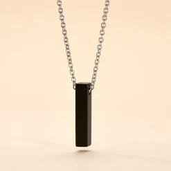 Collier Jourdan Acier Gris Onyx