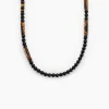 Collier Jourdan Jaycob Autres Noir Agate Quartz