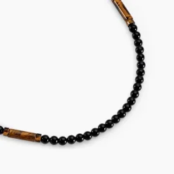 Collier Jourdan Jaycob Autres Noir Agate Quartz