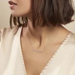 Collier Judith Argent Blanc Oxyde De Zirconium