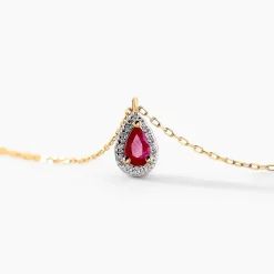 Collier Juliettina Or Jaune Rubis Diamant