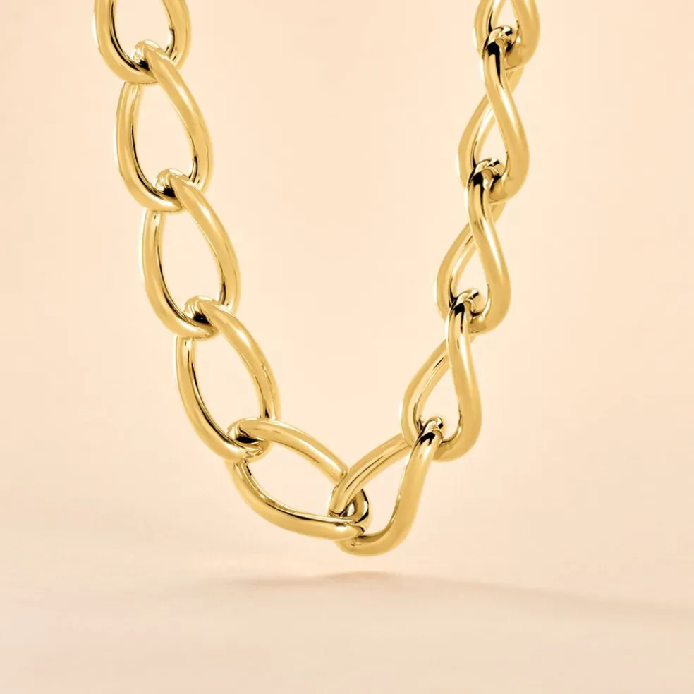 Collier Justinien Acier Doré