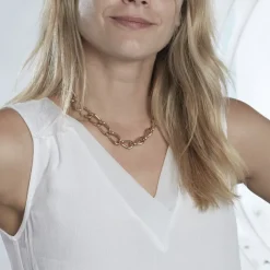 Collier Justinien Acier Doré