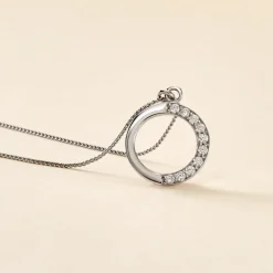 Collier Kéa Argent Blanc Oxyde De Zirconium