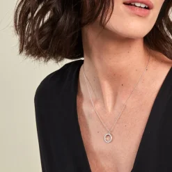 Collier Kéa Argent Blanc Oxyde De Zirconium