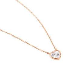 Collier Kadidjatou Or Rose Oxyde De Zirconium