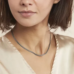 Collier Kalyane Argent Bicolore