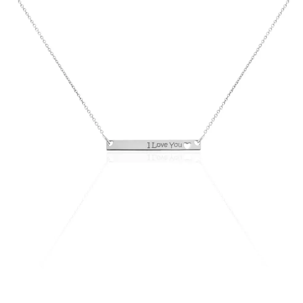 Collier Kamile Argent Blanc