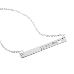 Collier Kamile Argent Blanc