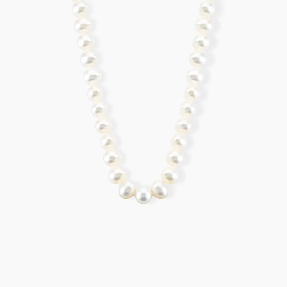 Collier Kanwal Or Jaune Perle De Culture