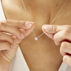 Collier Kariane Argent Blanc Oxyde De Zirconium