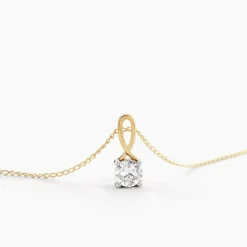 Collier Karlena Or Jaune Oxyde De Zirconium