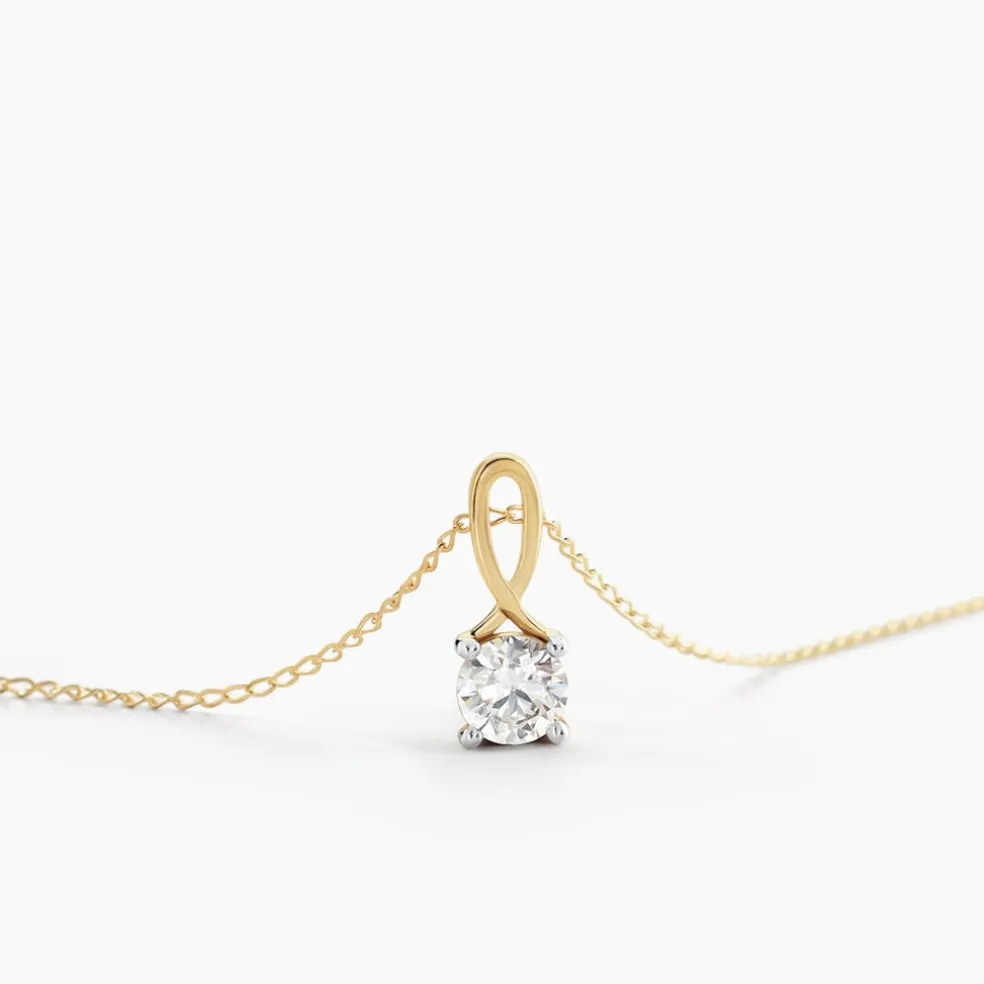 Collier Karlena Or Jaune Oxyde De Zirconium