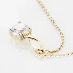 Collier Karlena Or Jaune Oxyde De Zirconium