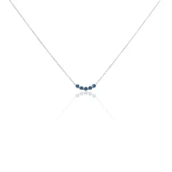 Collier Karrie Argent Blanc Oxyde De Zirconium