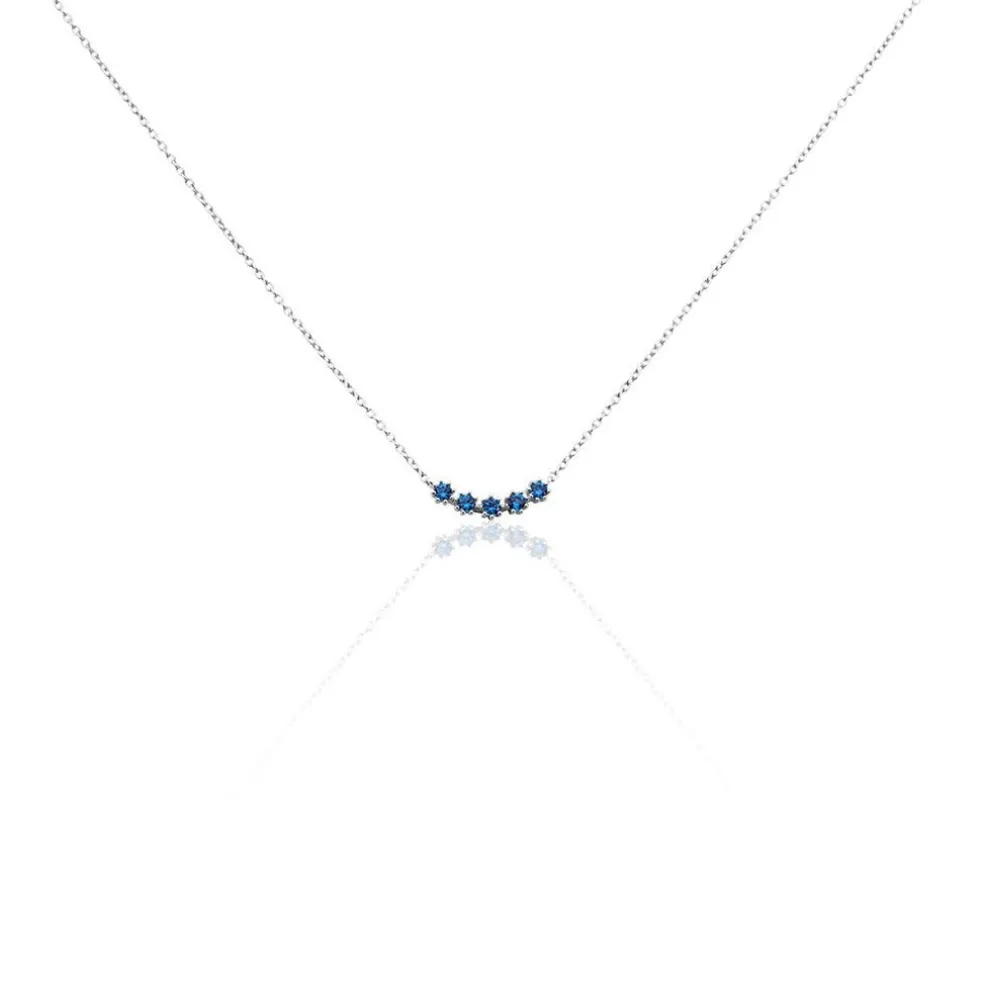 Collier Karrie Argent Blanc Oxyde De Zirconium