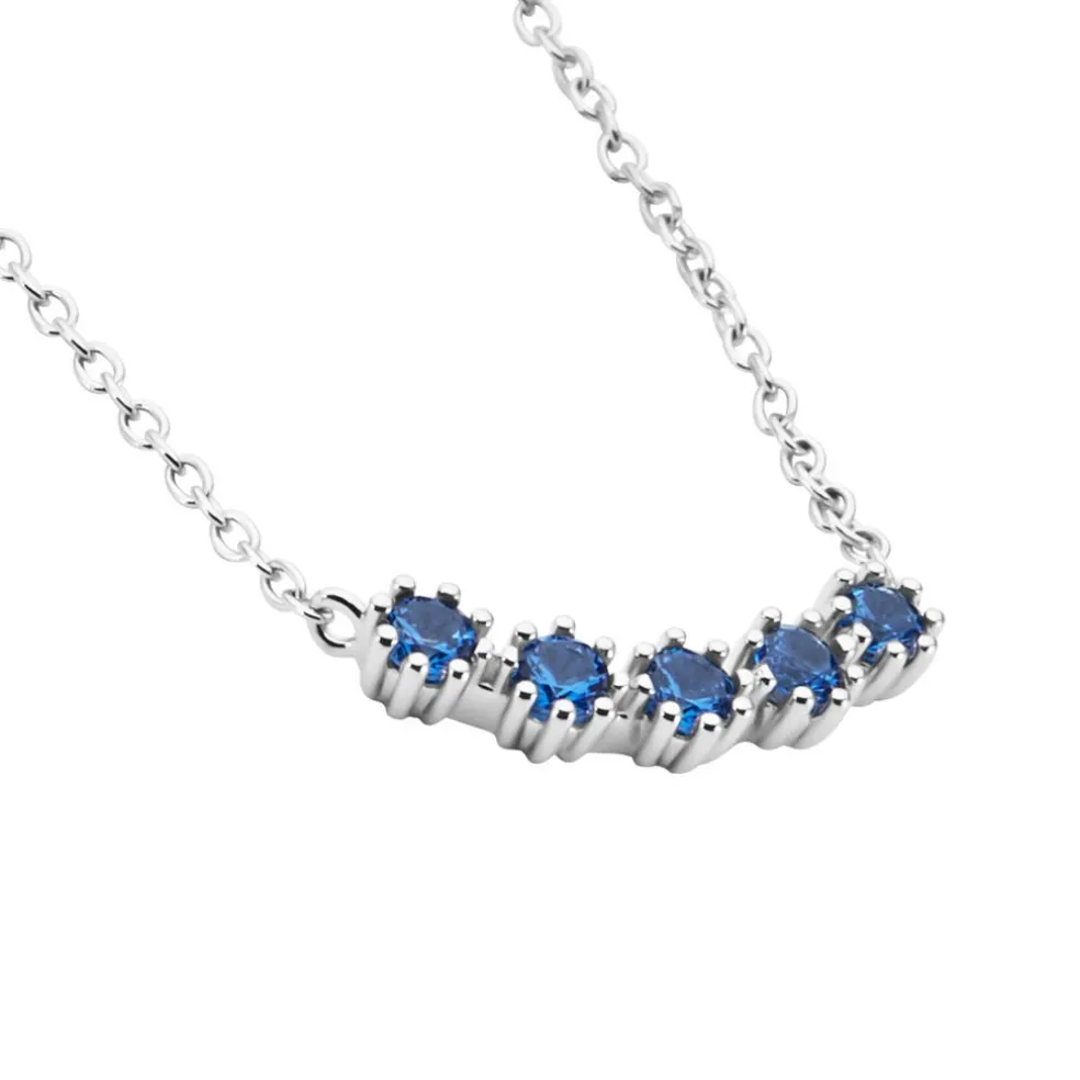 Collier Karrie Argent Blanc Oxyde De Zirconium