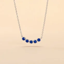 Collier Karrie Argent Blanc Oxyde De Zirconium