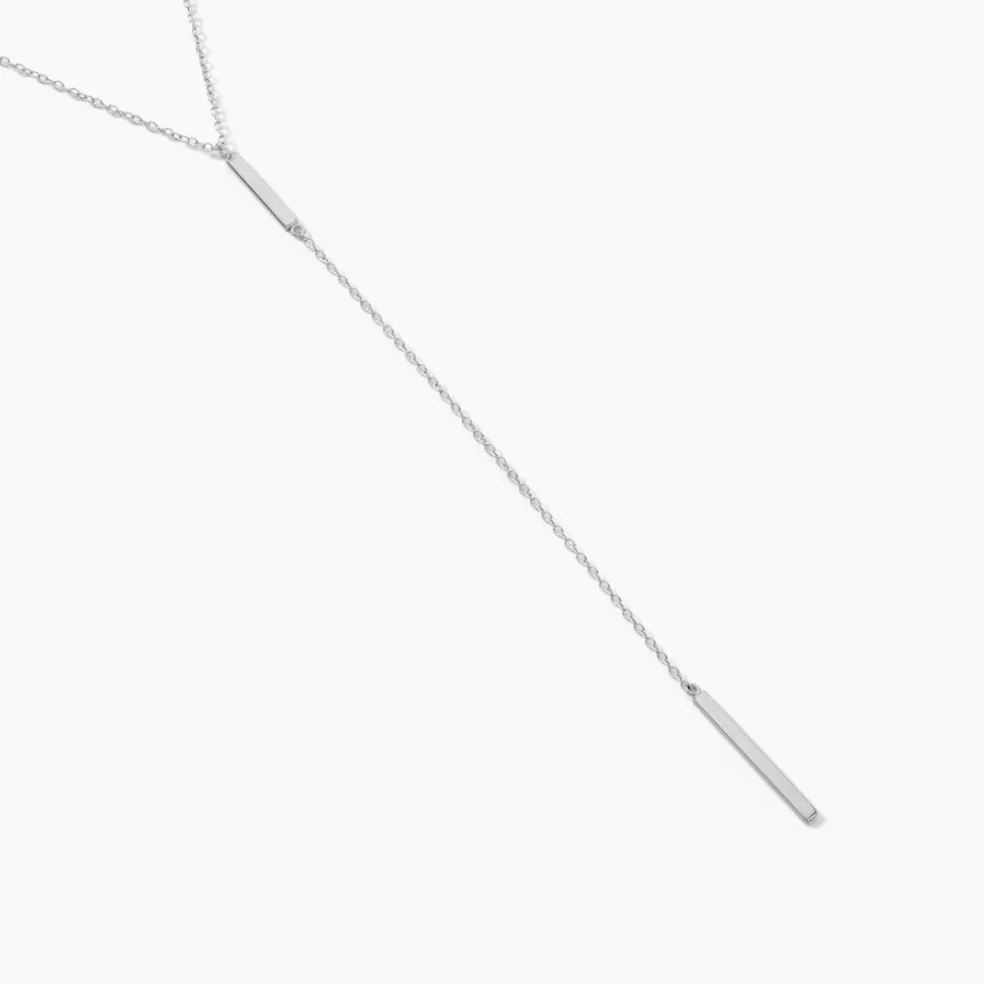 Collier Katell Argent Blanc