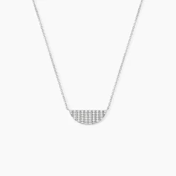 Collier Katia Argent Blanc Oxyde De Zirconium