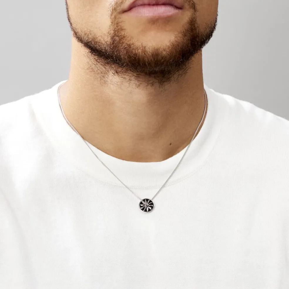 Collier Keenan Argent Blanc