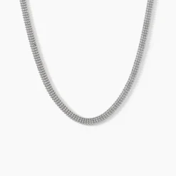 Collier Kelline Argent Blanc