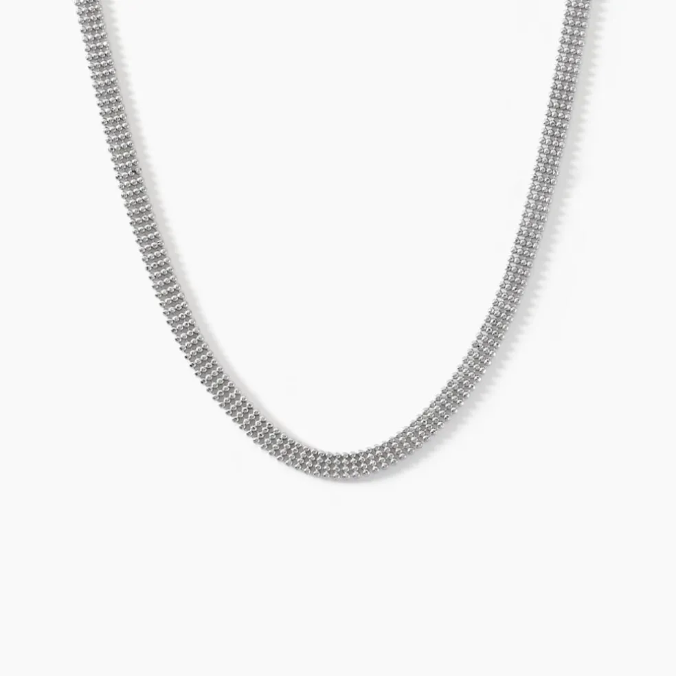 Collier Kelline Argent Blanc