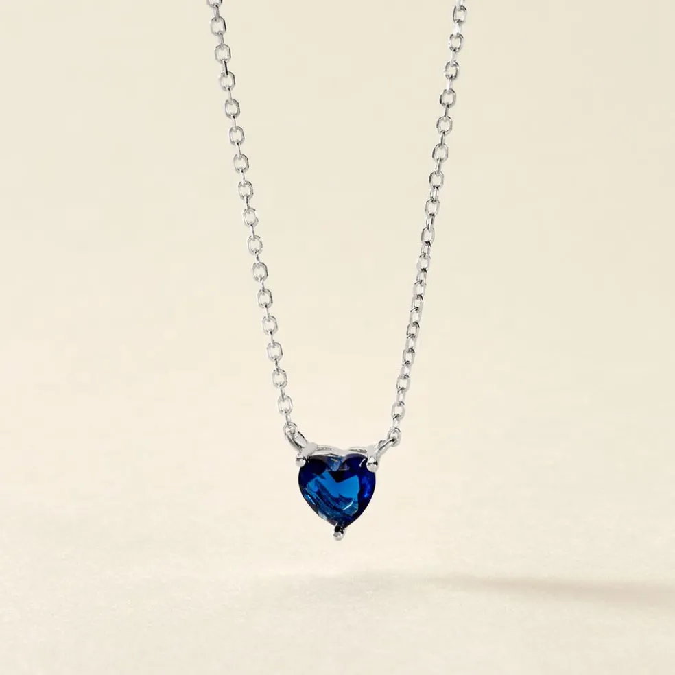 Collier Kelvyn Argent Blanc Oxyde