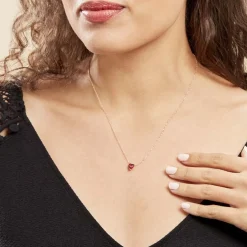 Collier Kelvyn Argent Rose Oxyde