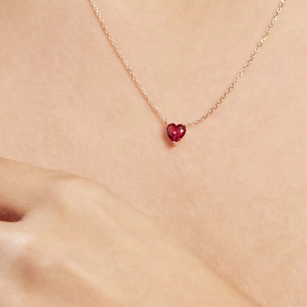 Collier Kelvyn Argent Rose Oxyde