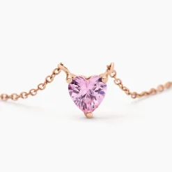 Collier Kelvyn Argent Rose Oxyde De Zirconium