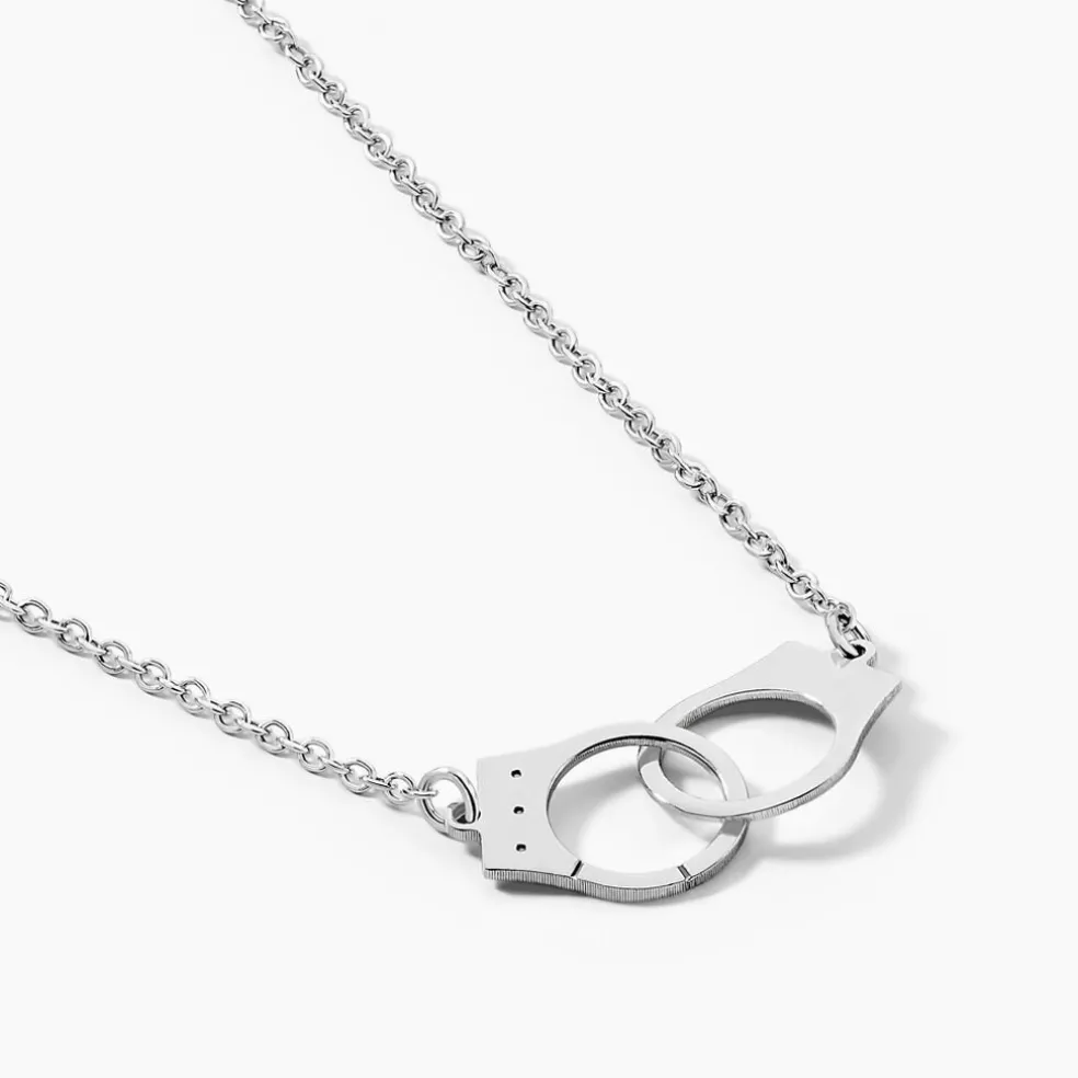 Collier Kim Argent Blanc