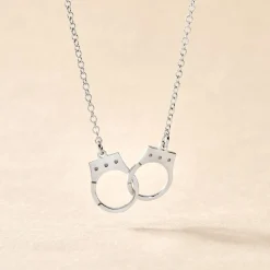 Collier Kim Argent Blanc