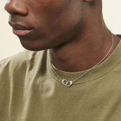 Collier Kim Argent Blanc