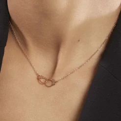 Collier Kim Argent Rose