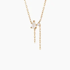Collier Kirstin Or Jaune Diamant Synthétique