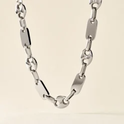 Collier Kobe Acier Blanc