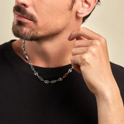 Collier Kobe Acier Blanc