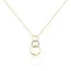 Collier Kristeen Or Bicolore Diamant Blanc