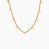 Collier Lady Chic Acier Jaune